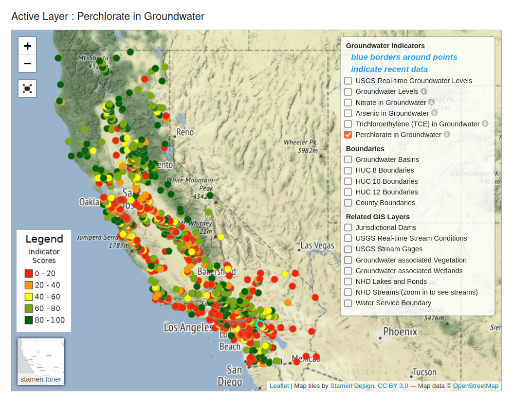 Perchlorate in Groundwater