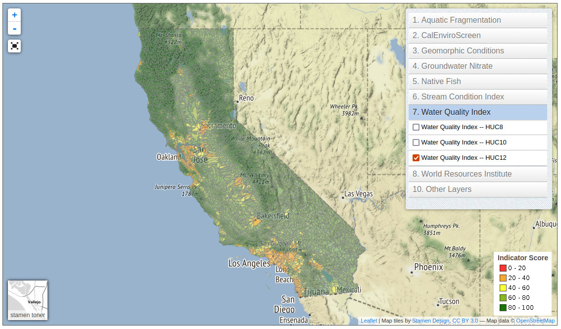 Water Quality Index HUC12