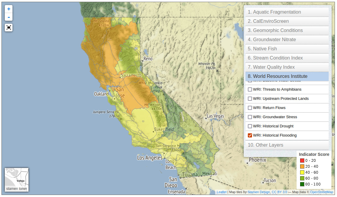 WRI Historical Flooding